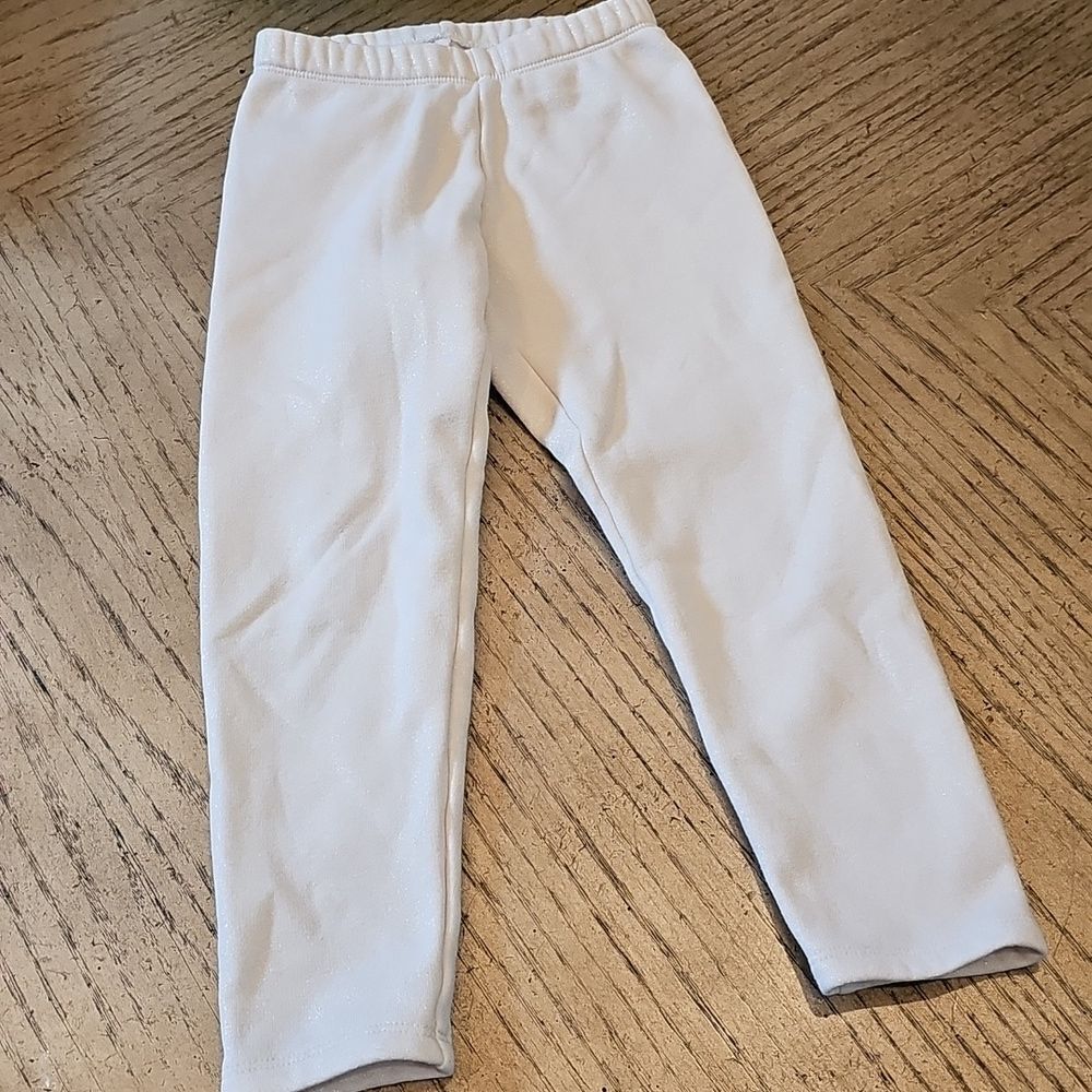 Cream shimmer sweatpant jogger size XS